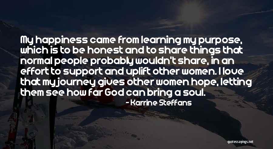 God Gives Hope Quotes By Karrine Steffans