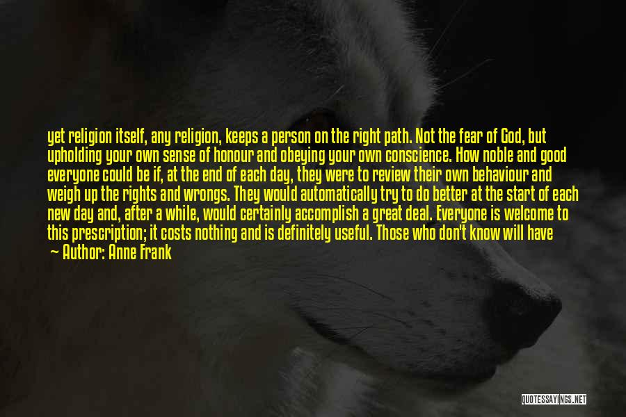 God Gives Strength Quotes By Anne Frank