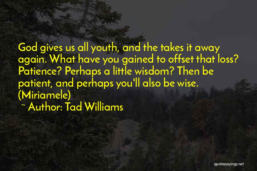 God Gives Wisdom Quotes By Tad Williams