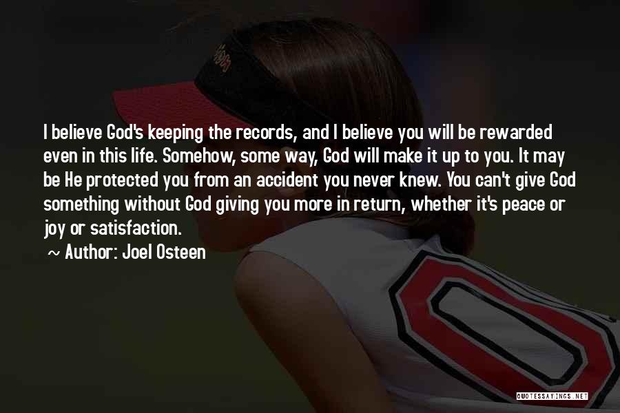 God Giving Peace Quotes By Joel Osteen