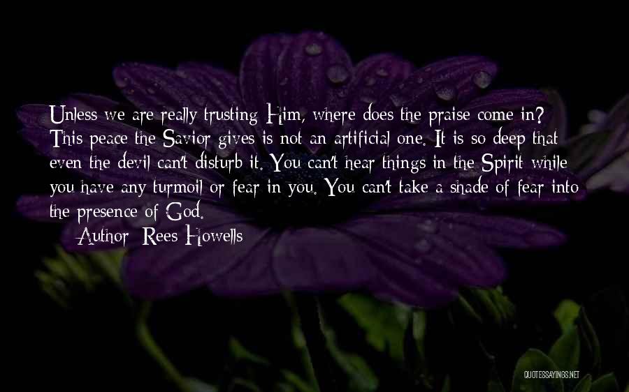 God Giving Peace Quotes By Rees Howells