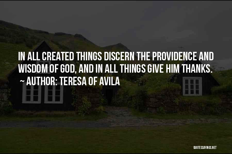 God Giving Wisdom Quotes By Teresa Of Avila