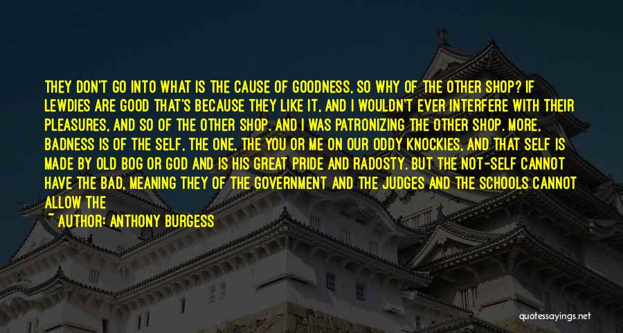 God Goodness Quotes By Anthony Burgess