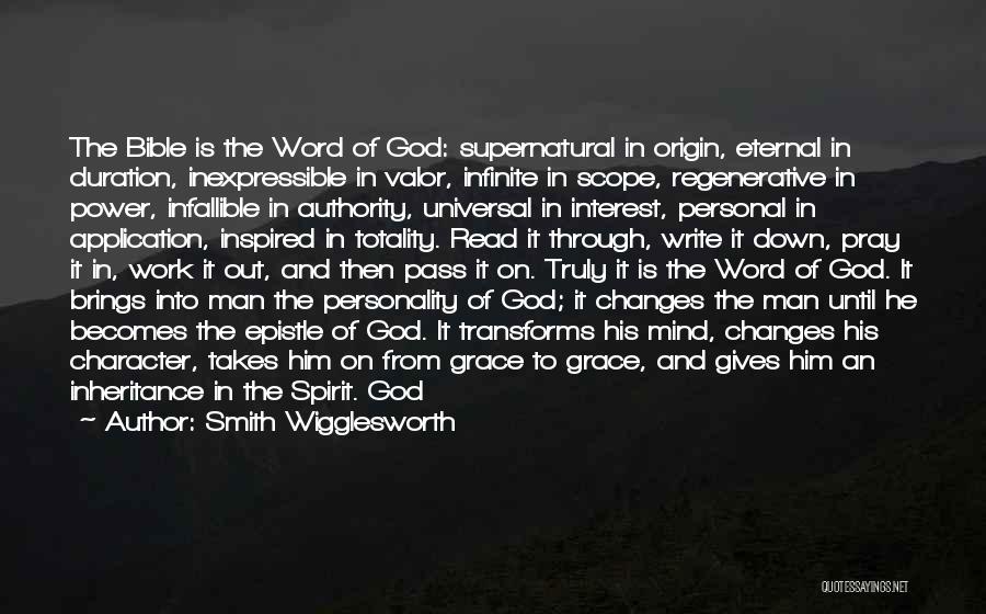 God Grace Bible Quotes By Smith Wigglesworth