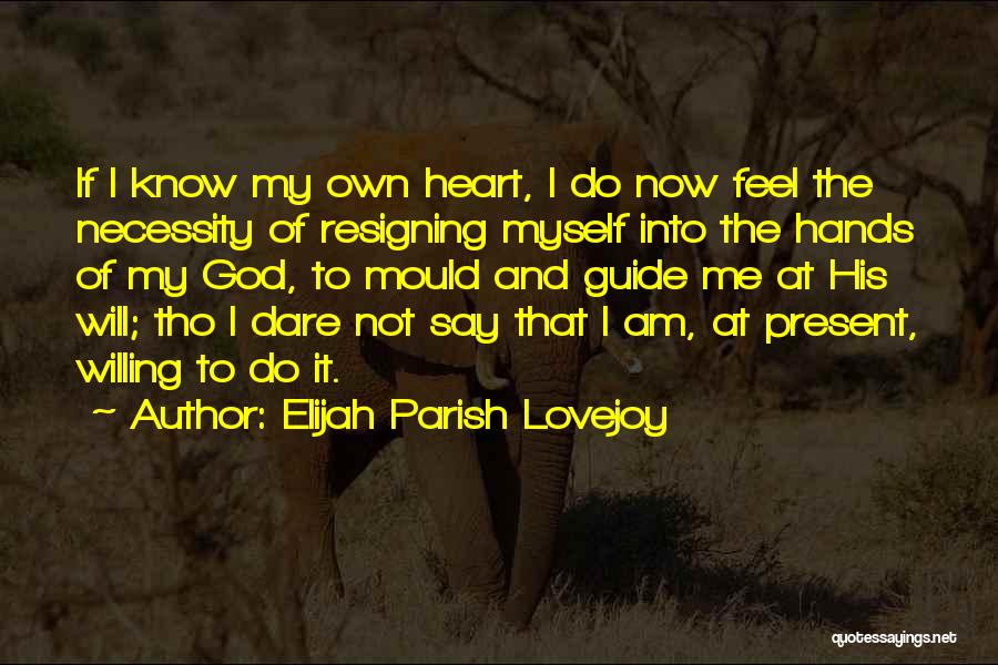 God Guide Me Quotes By Elijah Parish Lovejoy