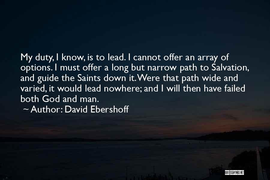 God Guide Quotes By David Ebershoff