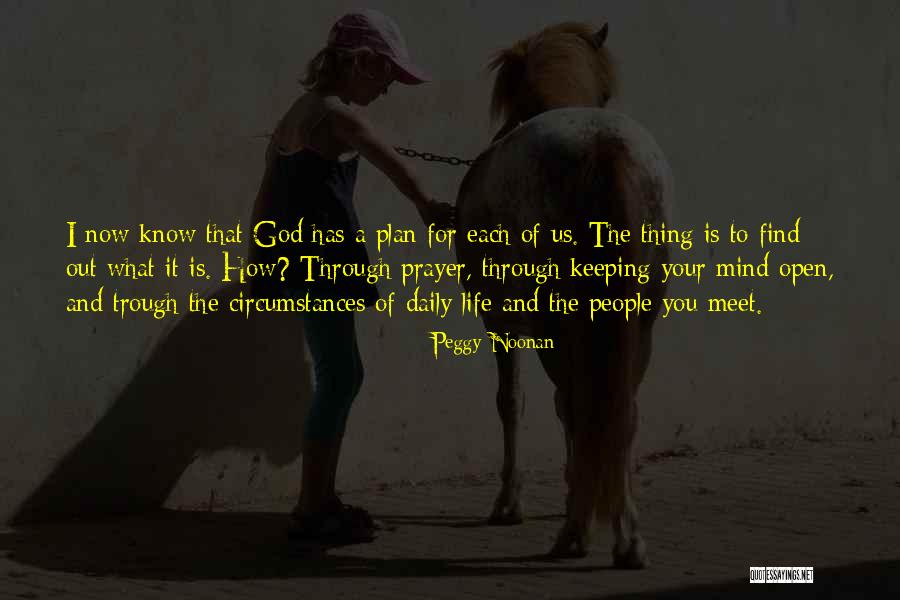 God Has A Plan For You Quotes By Peggy Noonan