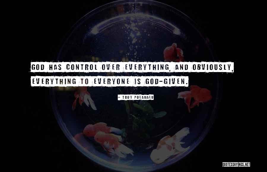 God Has Given Me Everything Quotes By Troy Polamalu God Has Given Me Everything Quotes By Troy Polamalu