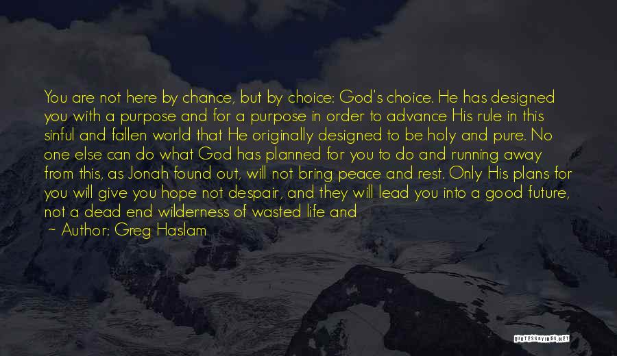 God Has Planned Quotes By Greg Haslam