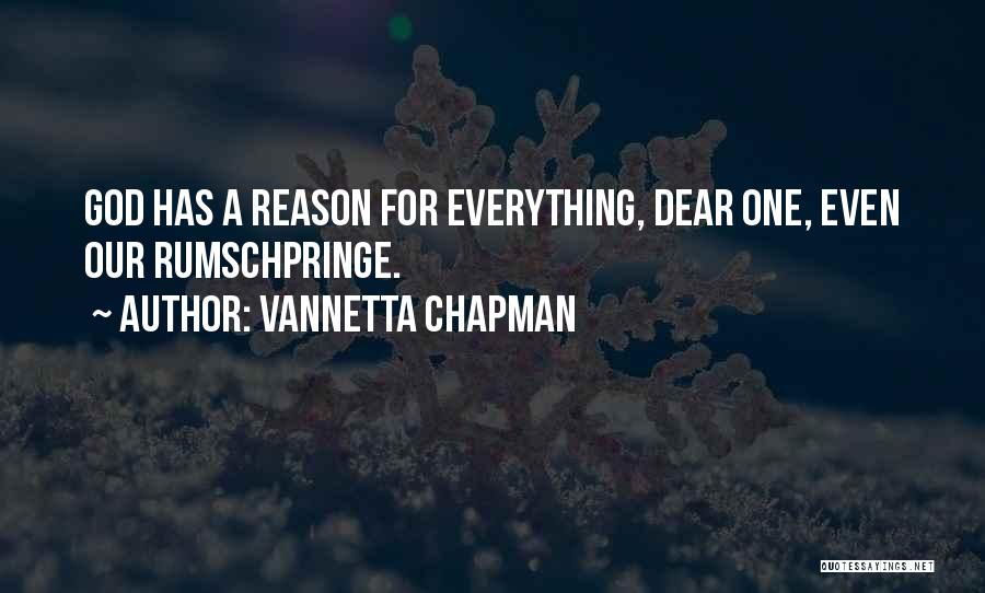 God Has Reason For Everything Quotes By Vannetta Chapman