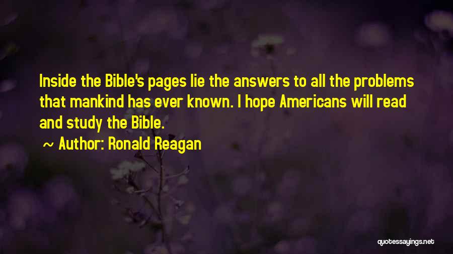 God Has The Answers Quotes By Ronald Reagan