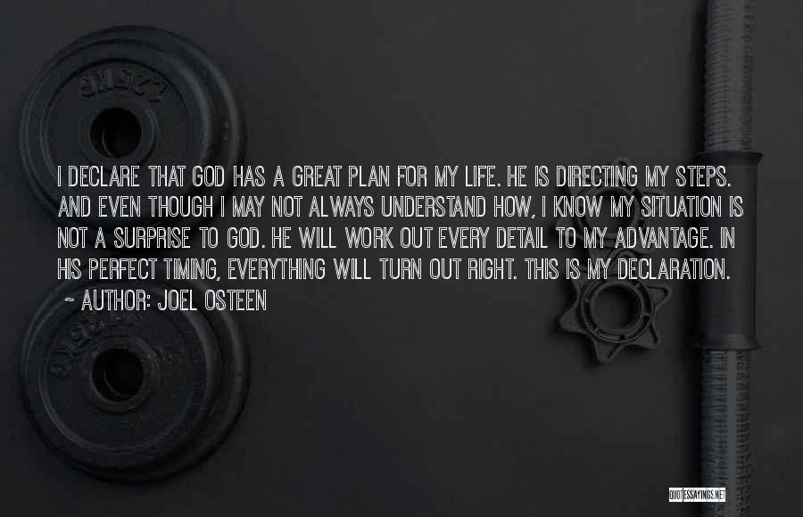 God Has The Perfect Plan Quotes By Joel Osteen