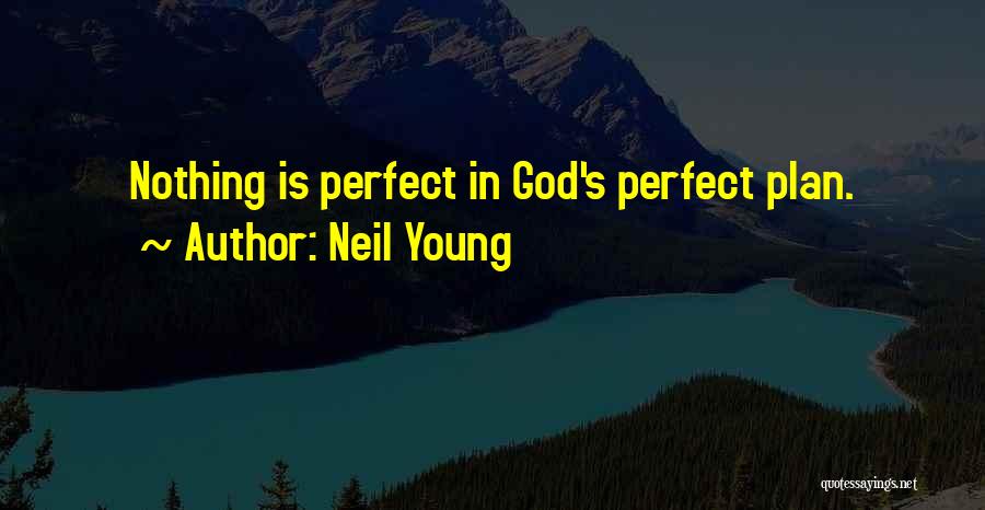 God Has The Perfect Plan Quotes By Neil Young