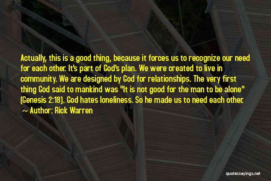 God Hates Us Quotes By Rick Warren