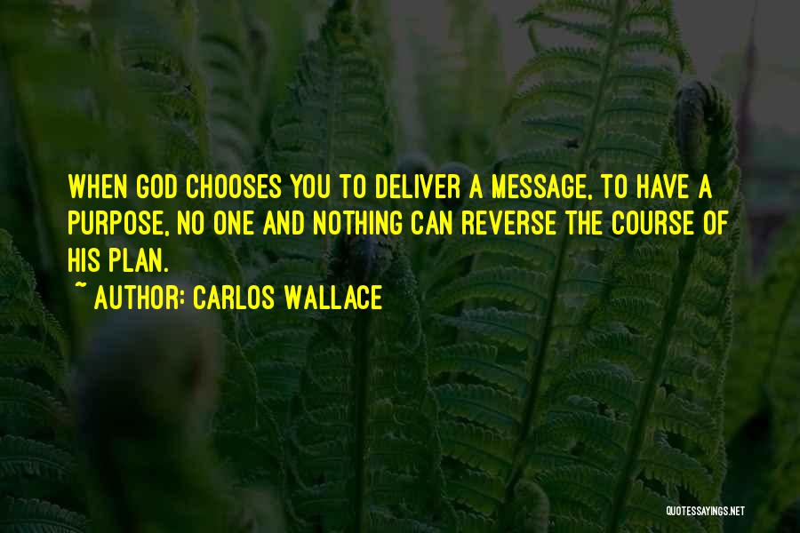 God Have A Plan Quotes By Carlos Wallace