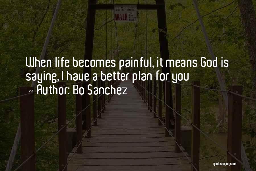 God Having A Better Plan Quotes By Bo Sanchez
