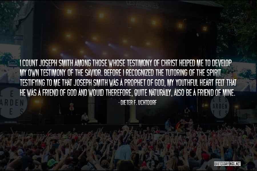 God Helped Me Quotes By Dieter F. Uchtdorf God Helped Me Quotes By Dieter F. Uchtdorf