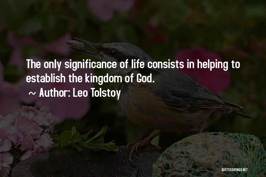 God Helping You In Life Quotes By Leo Tolstoy