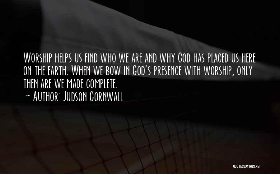 God Helps Quotes By Judson Cornwall