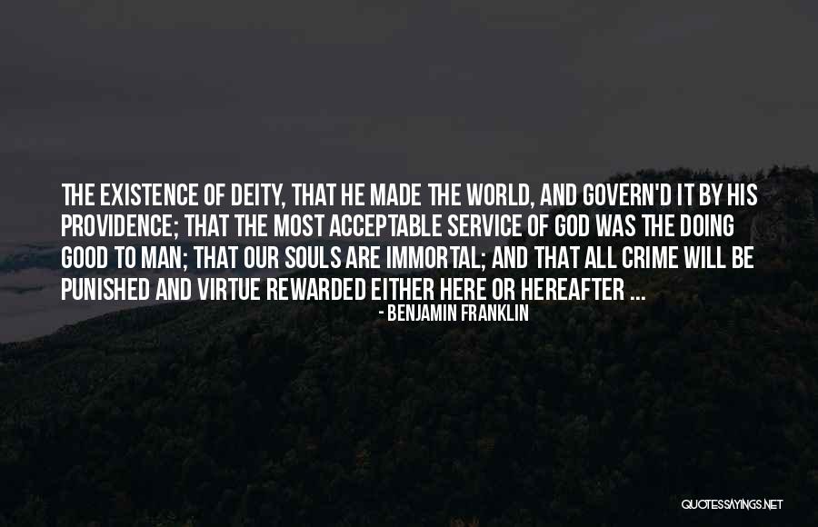 God Here Quotes By Benjamin Franklin