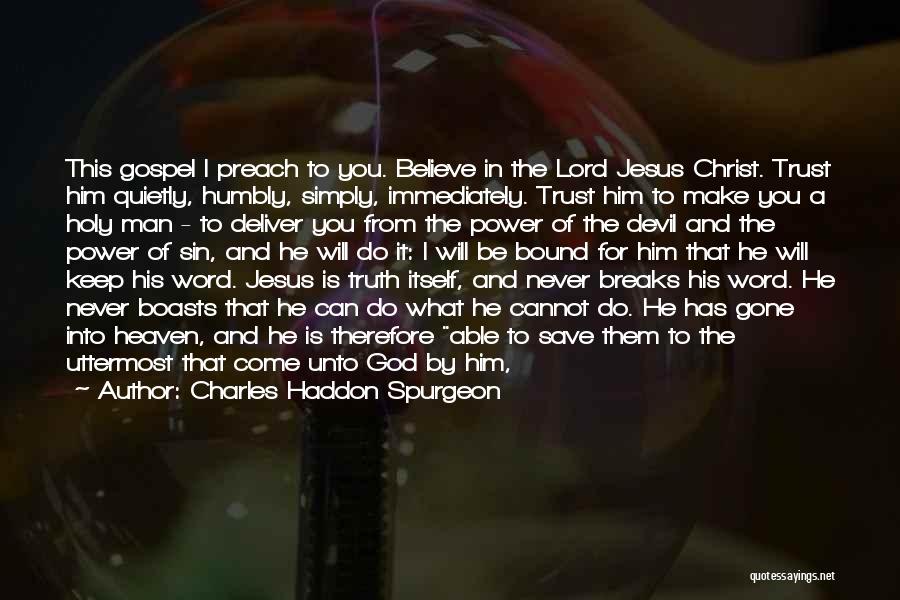 God I Trust In You Quotes By Charles Haddon Spurgeon
