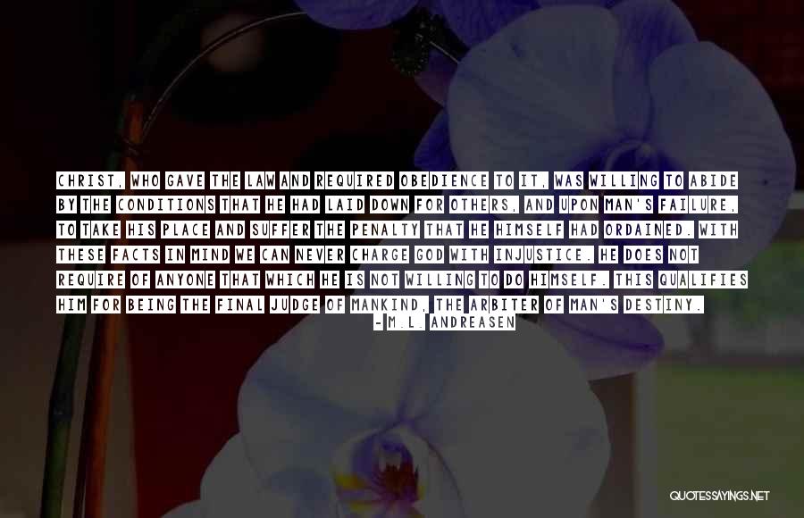 God In Charge Quotes By M.L. Andreasen God In Charge Quotes By M.L. Andreasen