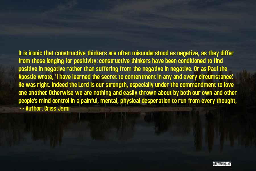 God In Control Quotes By Criss Jami