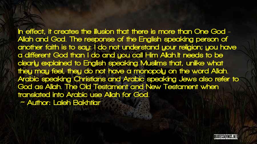 God In The New Testament Quotes By Laleh Bakhtiar