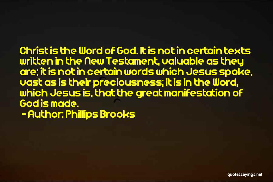 God In The New Testament Quotes By Phillips Brooks