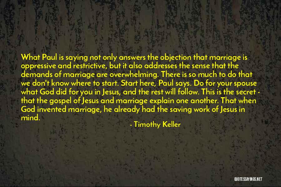 God In Your Marriage Quotes By Timothy Keller