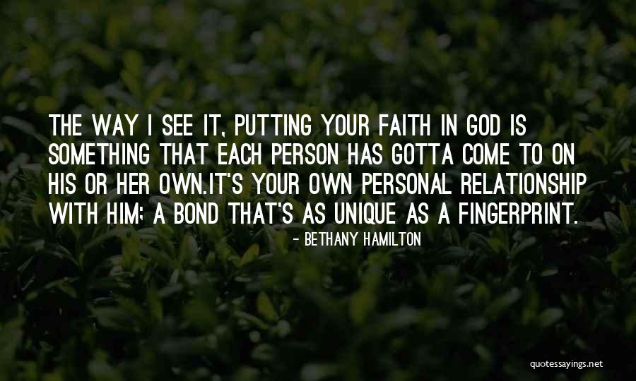 God In Your Relationship Quotes By Bethany Hamilton