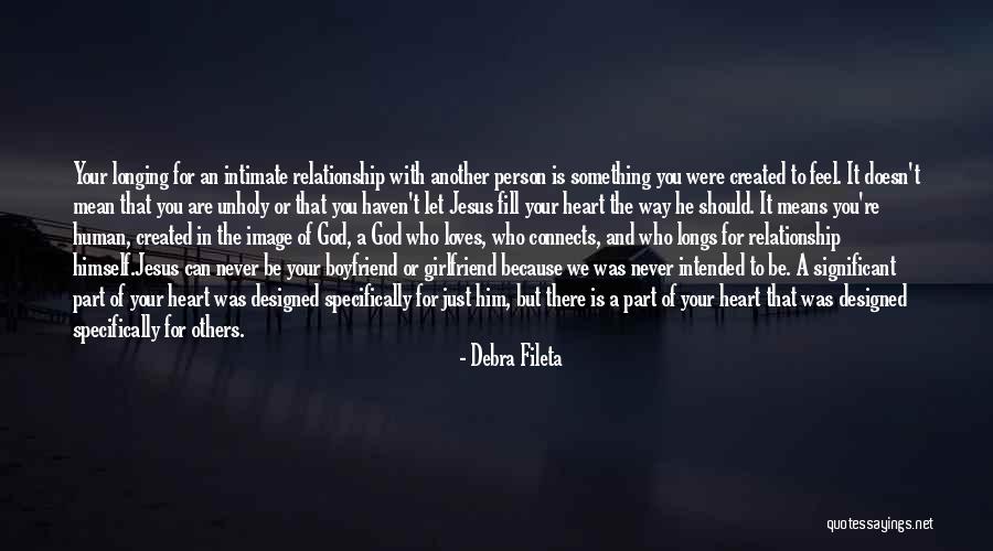 God In Your Relationship Quotes By Debra Fileta