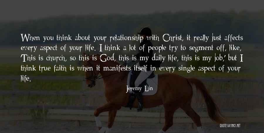 God In Your Relationship Quotes By Jeremy Lin