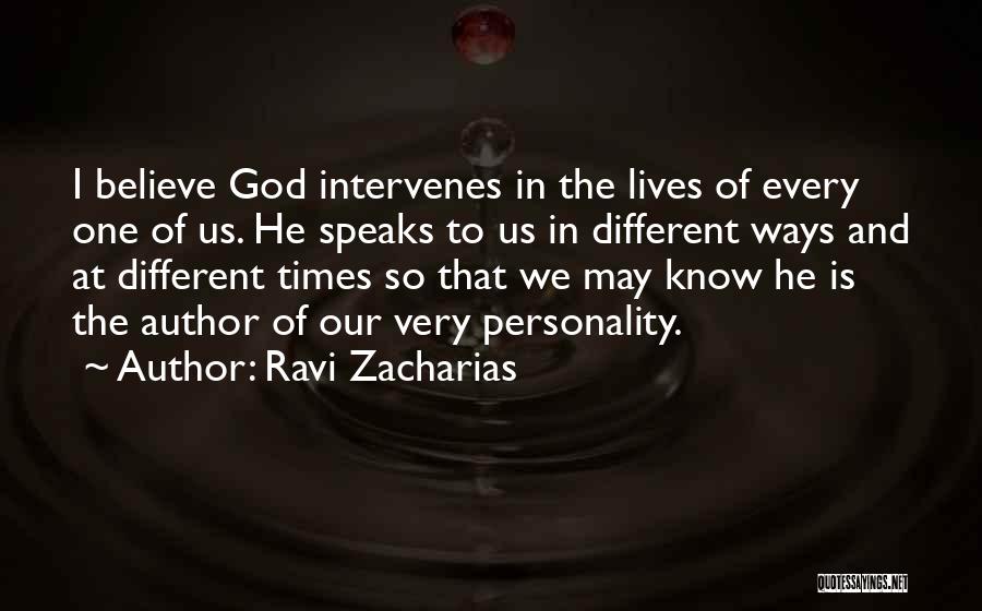 God Intervenes Quotes By Ravi Zacharias