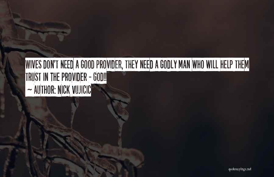 God Is A Good Provider Quotes By Nick Vujicic