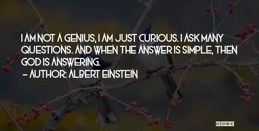 God Is Answering Quotes By Albert Einstein