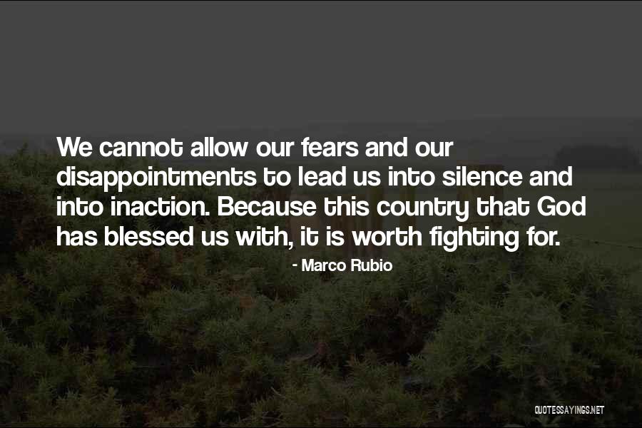 God Is Fighting For Us Quotes By Marco Rubio