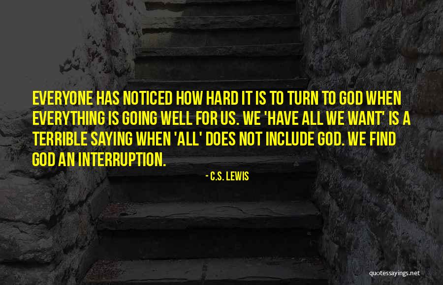 God Is For Us Quotes By C.S. Lewis