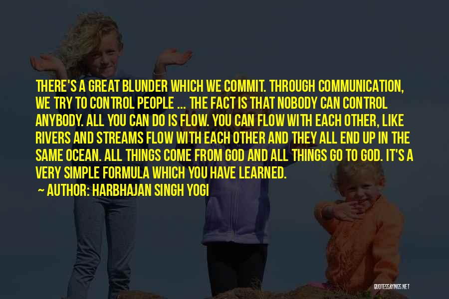 God Is In Control Quotes By Harbhajan Singh Yogi