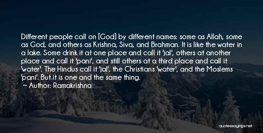 God Is Like A Quotes By Ramakrishna