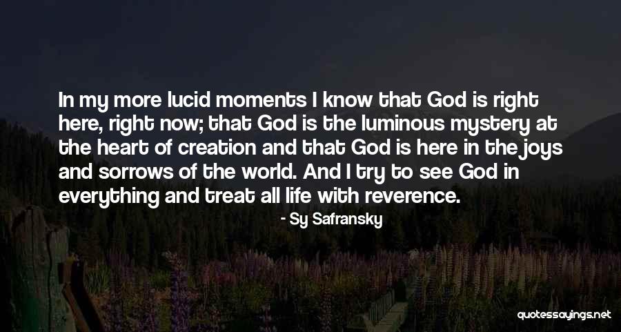 God Is My Everything Quotes By Sy Safransky