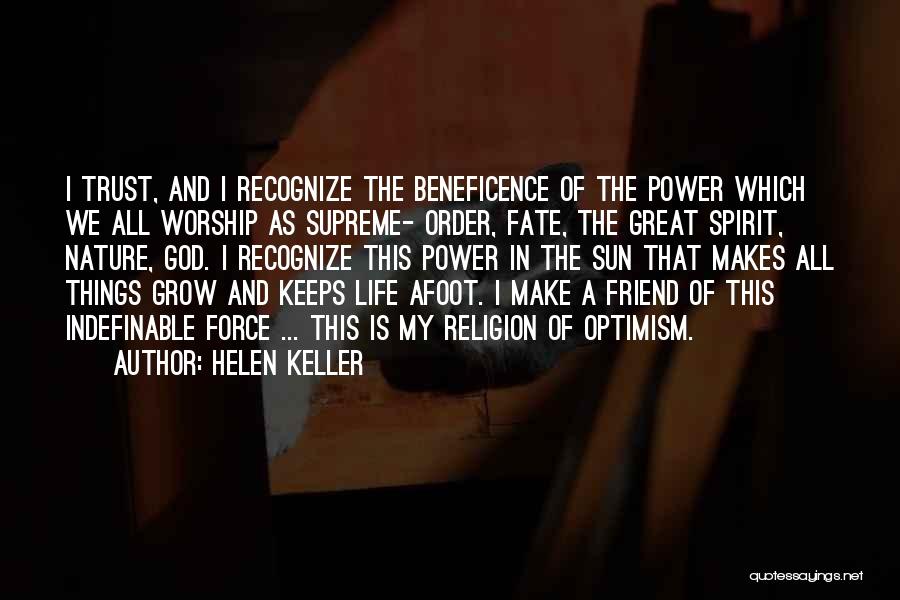 God Is My Friend Quotes By Helen Keller