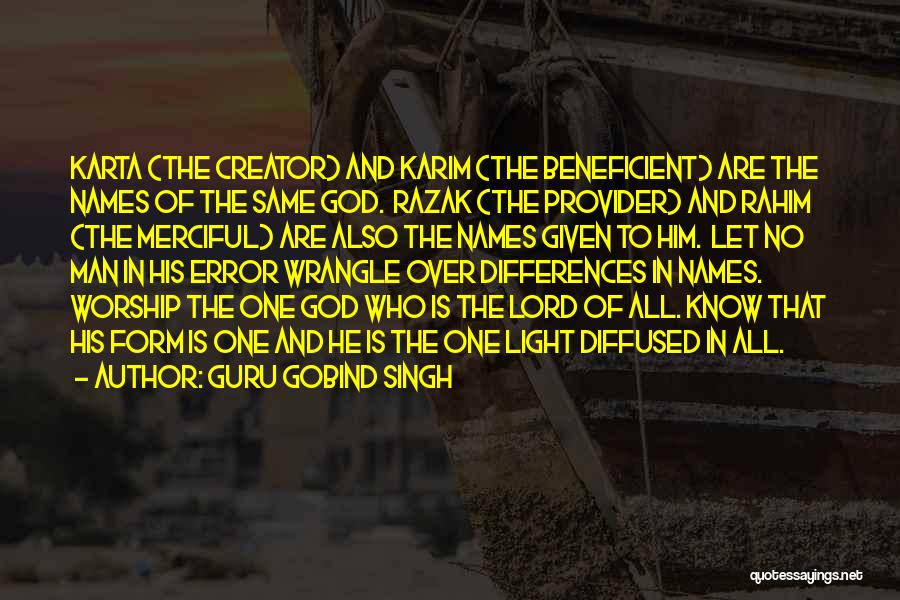 God Is Provider Quotes By Guru Gobind Singh