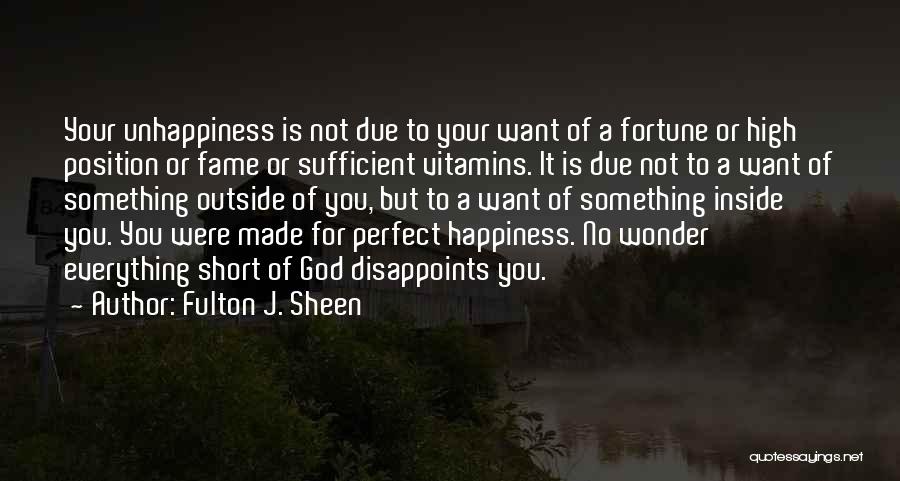 God Is Sufficient Quotes By Fulton J. Sheen