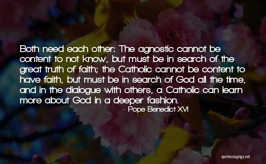 God Know The Truth Quotes By Pope Benedict XVI God Know The Truth Quotes By Pope Benedict XVI