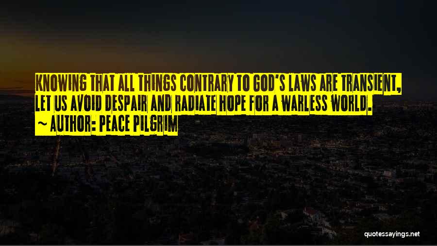 God Knowing All Quotes By Peace Pilgrim