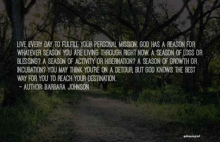 God Knows Best Quotes By Barbara Johnson