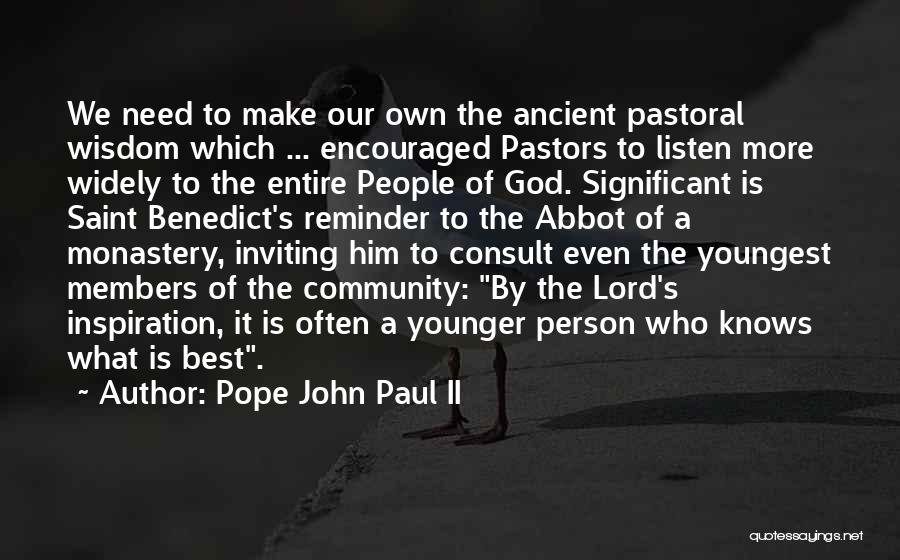 God Knows Best Quotes By Pope John Paul II