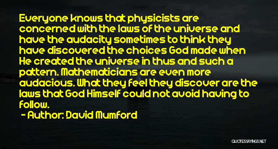 God Knows What Is Best For Us Quotes By David Mumford