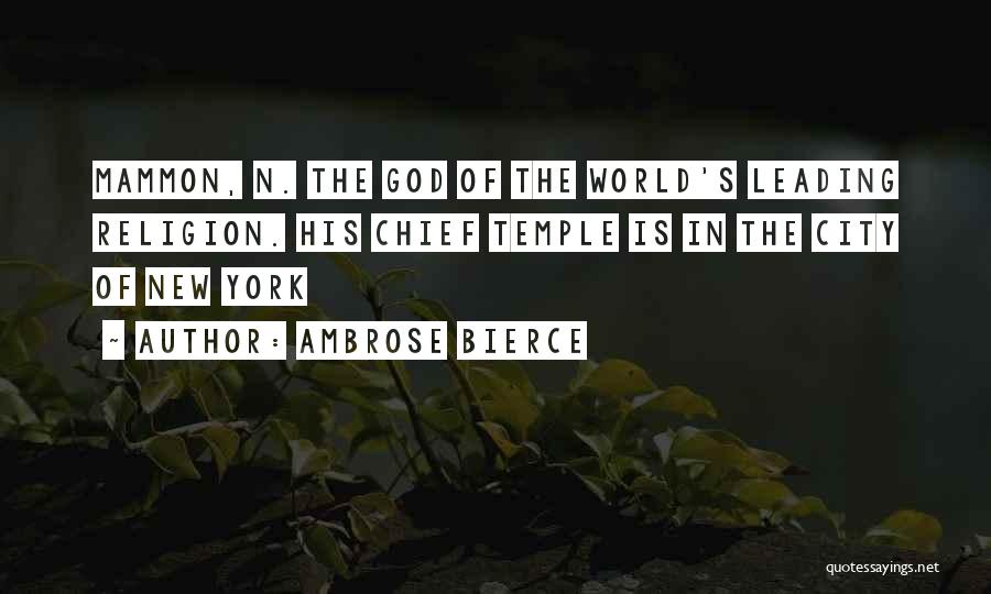 God Leading Quotes By Ambrose Bierce